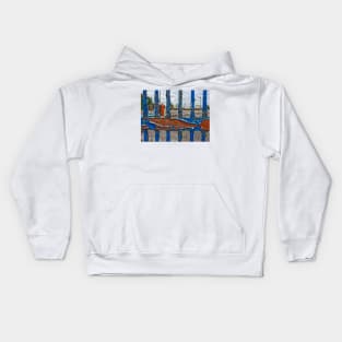 Entrance to the old gas works, Heworth, York, England Kids Hoodie